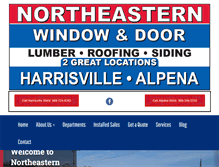 Tablet Screenshot of northeasternwindowdoor.com